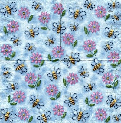 Honeybees - blue