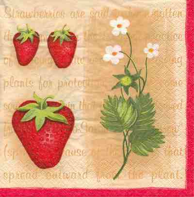 Strawberries - stroh