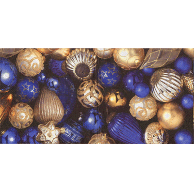 Weihnachtskugeln - blau